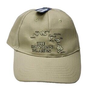The Hawaiian Islands Hawaii Resort Tropical Vacation Strapback Cap Hat NWT